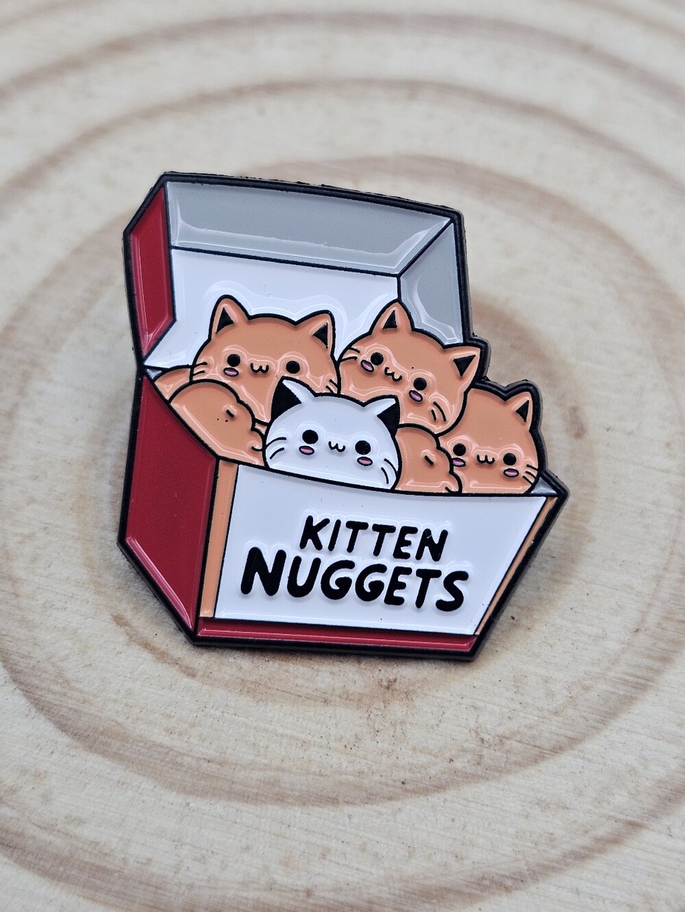 🔥 BOGO 2/$10 🔥 Kitten Nuggets Cat Fast Food Enamel Pin